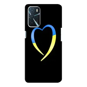 Силиконовый Чехол на Oppo A16 (Я-Украина) (Украинское сердце)
