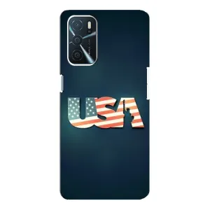 Чехол Флаг USA для Oppo A16 (USA)