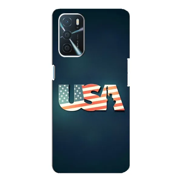 Чехол с рисунком «USA» для OPPO A16