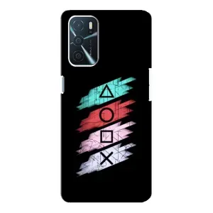 Чехол с рисунком «Значки Sony» для OPPO A16