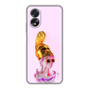 Чехол с Прикольным принтом на Oppo A17 (АРТ Статуя)