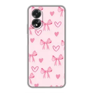 Чехол банты для Oppo A17 (Бантики и сердечки)