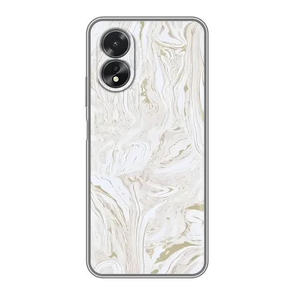Чехол с рисунком «белый мрамор» для OPPO A17 Чехол с рисунком «белый мрамор» для OPPO A17