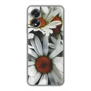 Чохол з ромашками на Oppo A17
