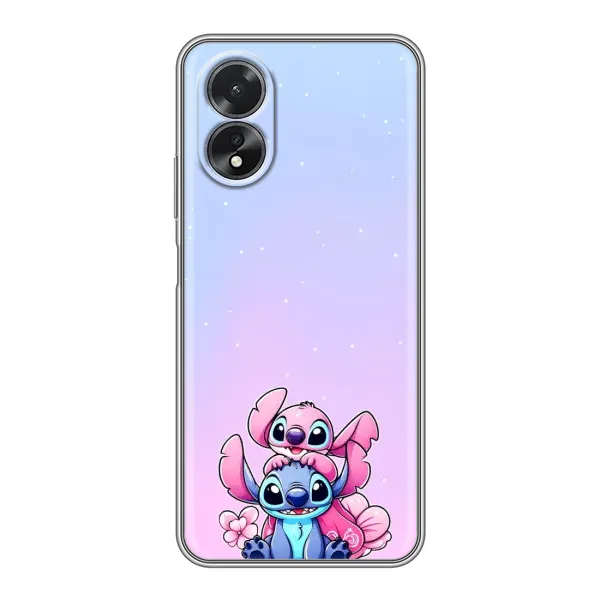 Чехол с рисунком «Энджл и Стич» для OPPO A17 Чехол с рисунком «Энджл и Стич» для OPPO A17