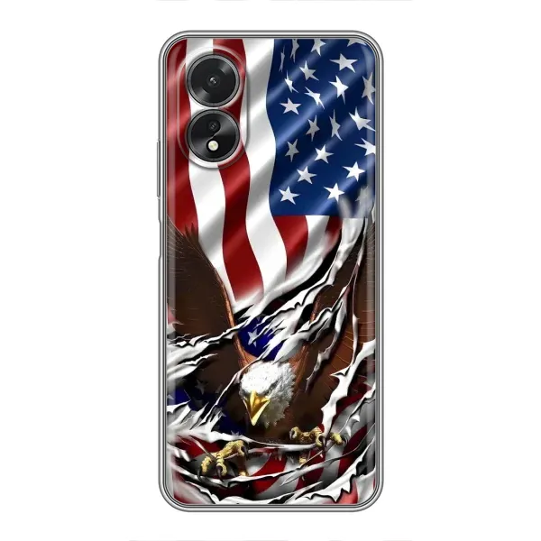 Чехол с рисунком «Флаг USA» для OPPO A17