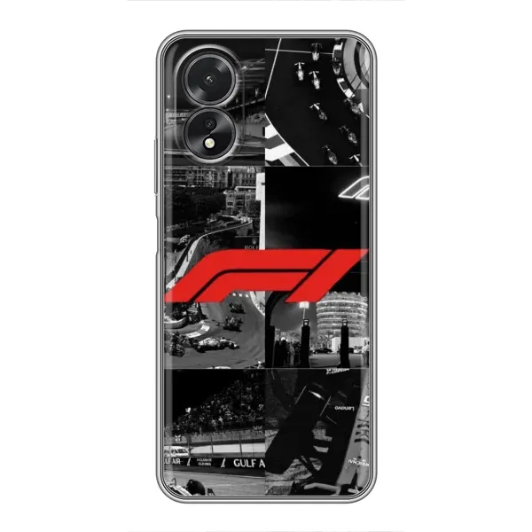 Чохол з малюнком «Колаж Формула 1» для OPPO A17 Чохол з малюнком «Колаж Формула 1» для OPPO A17