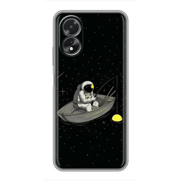 Чехол с рисунком «Космонавт на рыбалке» для OPPO A17 Чехол с рисунком «Космонавт на рыбалке» для OPPO A17