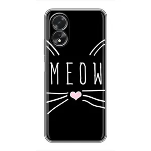 Бампер с изображением Котиков для Оппо А17/17К (КОТИК MEOW)