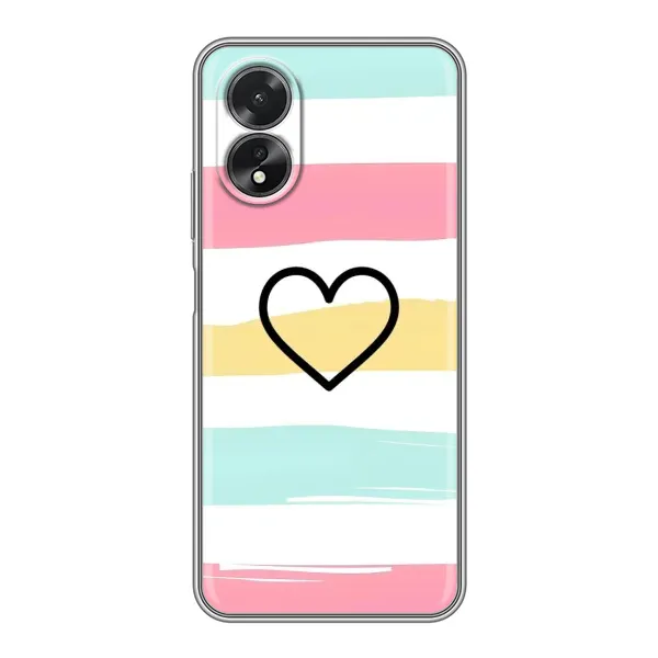 Чехол с рисунком «Красивое сердечко» для OPPO A17 Чехол с рисунком «Красивое сердечко» для OPPO A17