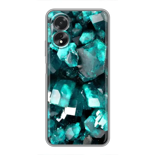 Чехол с рисунком «Кристалы» для OPPO A17