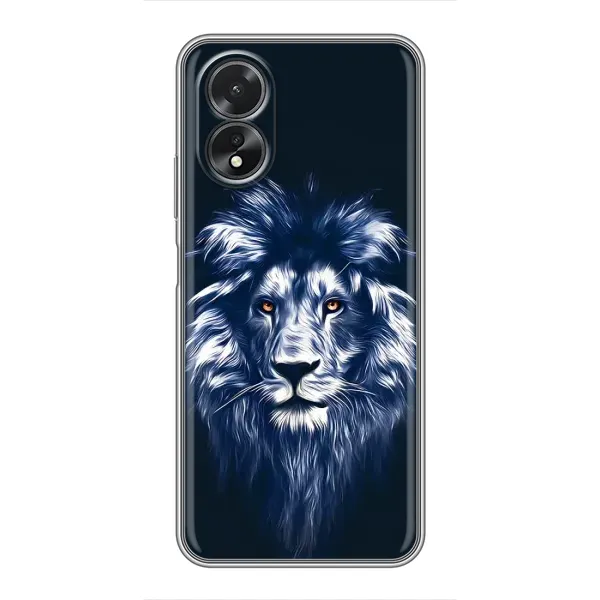 Чехол с рисунком «Лев - синий» для OPPO A17 Чехол с рисунком «Лев - синий» для OPPO A17
