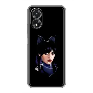 Чохол з картинкою Венсдей на Oppo A17 (Мила Венсдей)