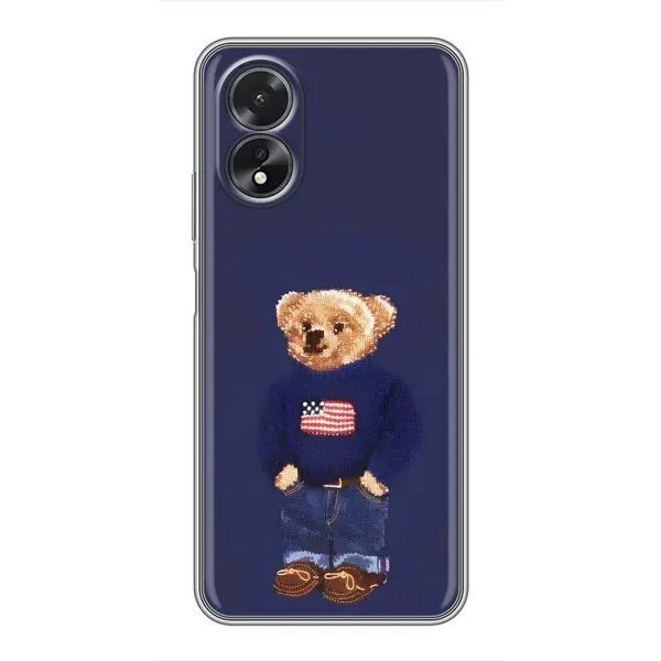 Чехол с рисунком «Мишка USA» для OPPO A17 Чехол с рисунком «Мишка USA» для OPPO A17