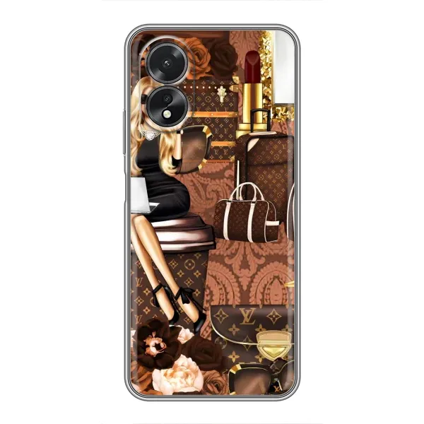 Чехол с рисунком «Мода Луи Виттон» для OPPO A17