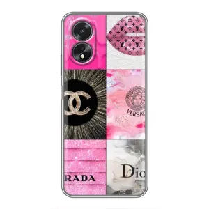 Чехол (Dior, Prada, YSL, Chanel) для Oppo A17 (Модница)