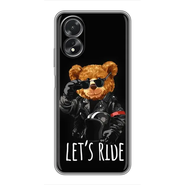 Чехол с рисунком «Модный Мишка» для OPPO A17 Чехол с рисунком «Модный Мишка» для OPPO A17