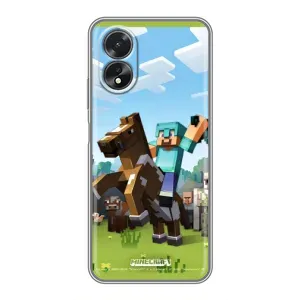 Чохли для Oppo A17 (Персонажі МайнКрафт) (На коні)