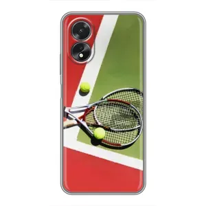 Чехлы с принтом Спортивная тематика для Oppo A17 (Ракетки теннис)