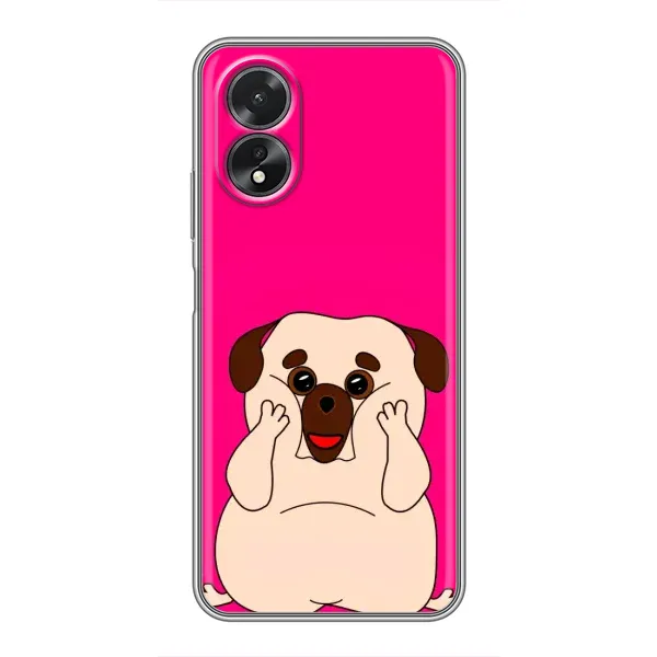 Чехол с рисунком «Веселый Мопсик» для OPPO A17 Чехол с рисунком «Веселый Мопсик» для OPPO A17