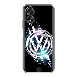 Чохол "Фольксваген" для Oppo A17 (Volkswagen на чорному)