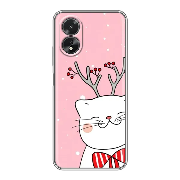 Чехол с рисунком «Зимний кот» для OPPO A17 Чехол с рисунком «Зимний кот» для OPPO A17
