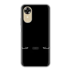 Силіконовий бампер з картинкою машини на Oppo A17k (Сілует Audi)