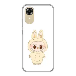 Чохол з принтом Лабубу для Oppo A17k (Бежевий Лабубу)
