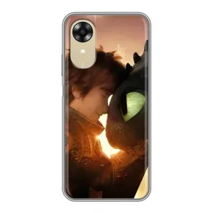 Чехол дракон Беззубик для Oppo A17k (Беззубик и Иккинг)