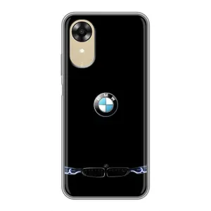 Силіконовий бампер з картинкою машини на Oppo A17k (Чорний BMW)