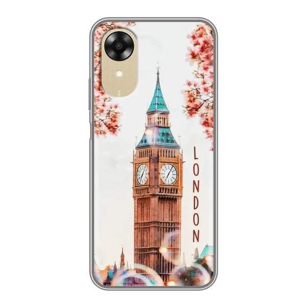 Чехол с рисунком «Часы Лондон» для OPPO A17k