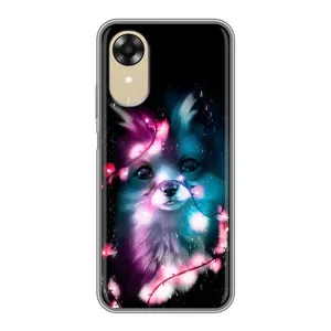 Чехол с Лисичкой для Oppo A17k (Черная Лиса)