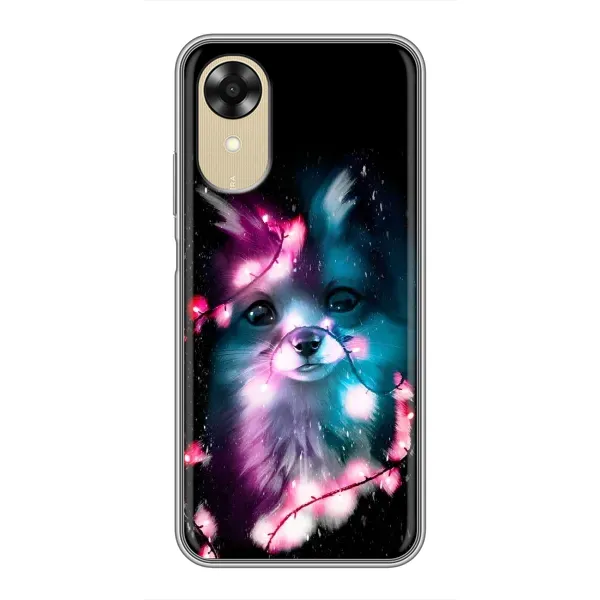 Чехол с рисунком «Черная Лиса» для OPPO A17k