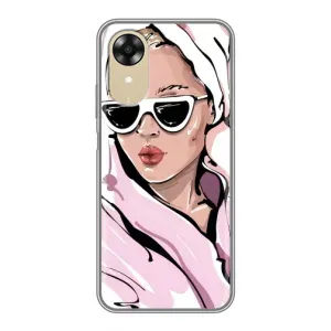 Чехол с картинкой Модные Девчонки Oppo A17k (Девушка в халате)