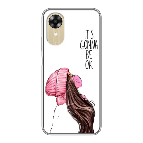 Чехол с рисунком «Девушка в маске» для OPPO A17k Чехол с рисунком «Девушка в маске» для OPPO A17k