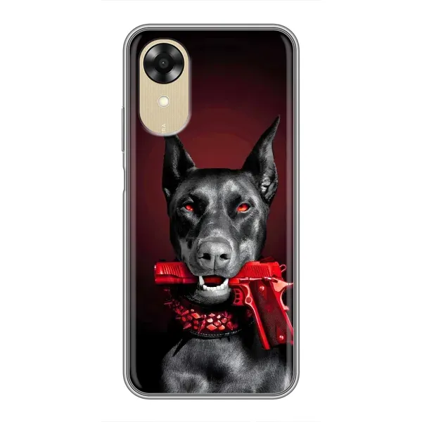 Чехол с рисунком «Доберман злой» для OPPO A17k Чехол с рисунком «Доберман злой» для OPPO A17k