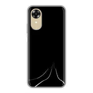 Чохол з картинками на чорному фоні для Oppo A17k (Дорога)