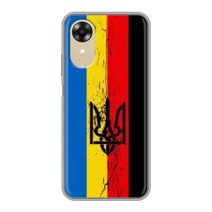 Чехлы УПА (Красно-Чёрный) на Oppo A17k (Флаг УПА)