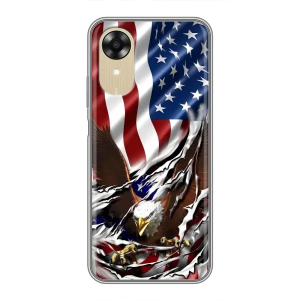 Чехол с рисунком «Флаг USA» для OPPO A17k