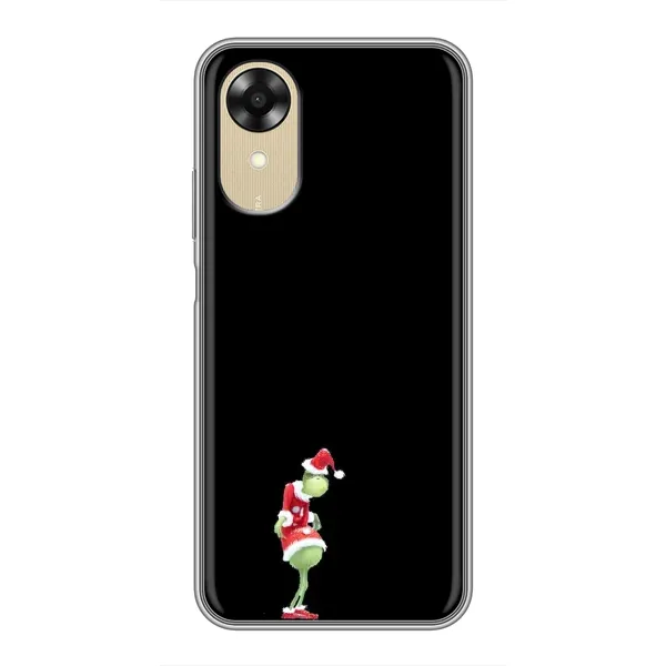 Чехол с рисунком «Гринч на чорном» для OPPO A17k Чехол с рисунком «Гринч на чорном» для OPPO A17k