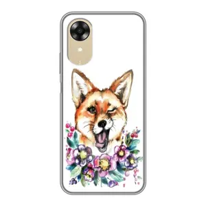 Чехол с Лисичкой для Oppo A17k (Хитрая лиса)