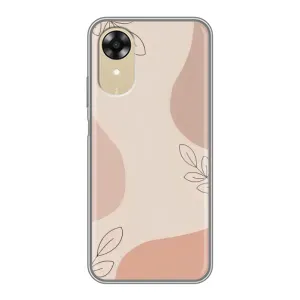 Чохол квітковий дизайн для Oppo A17k (Кориневий фон)