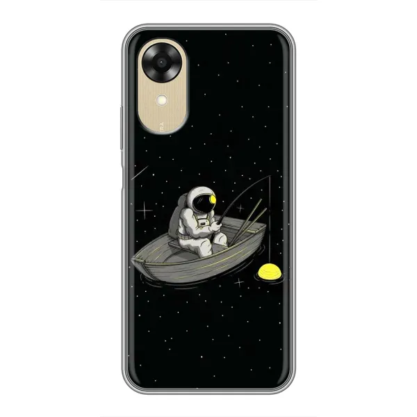 Чехол с рисунком «Космонавт на рыбалке» для OPPO A17k Чехол с рисунком «Космонавт на рыбалке» для OPPO A17k
