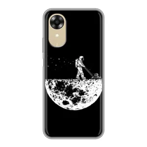 Силіконовый Чохол з принтом "Космонавти" на Oppo A17k (Космонавт)