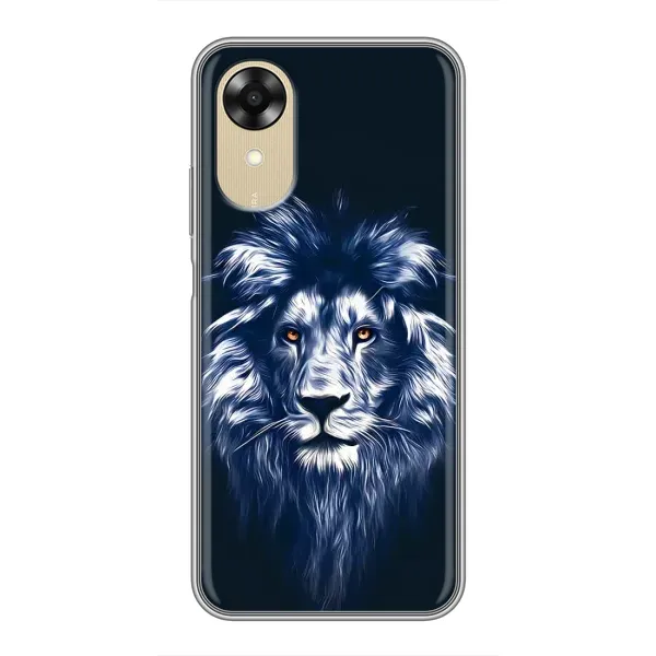 Чехол с рисунком «Лев - синий» для OPPO A17k Чехол с рисунком «Лев - синий» для OPPO A17k