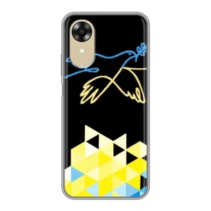 Чехол на Oppo A17k Украинский дизайн (Мир для Украины)