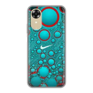 Силиконовый Чехол на Oppo A17k с картинкой Nike (Найк зеленый)
