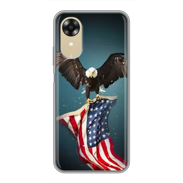 Чехол с рисунком «Орел и флаг» для OPPO A17k