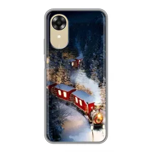 Силіконовий бампер на різдво для Oppo A17k (Потяг)