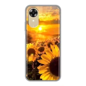 Чохол з Квітами для Oppo A17k (поле соняшників)